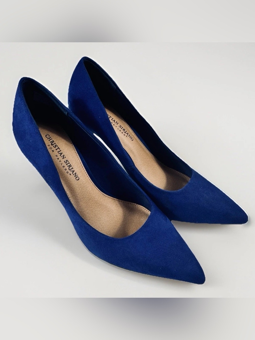 Christian Siriano Cobalt Blue Pointed-Toe Suede Pumps